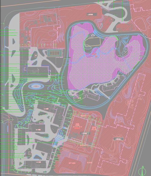 某科技产业中心室外景观施工图免费下载 园林绿化及施工